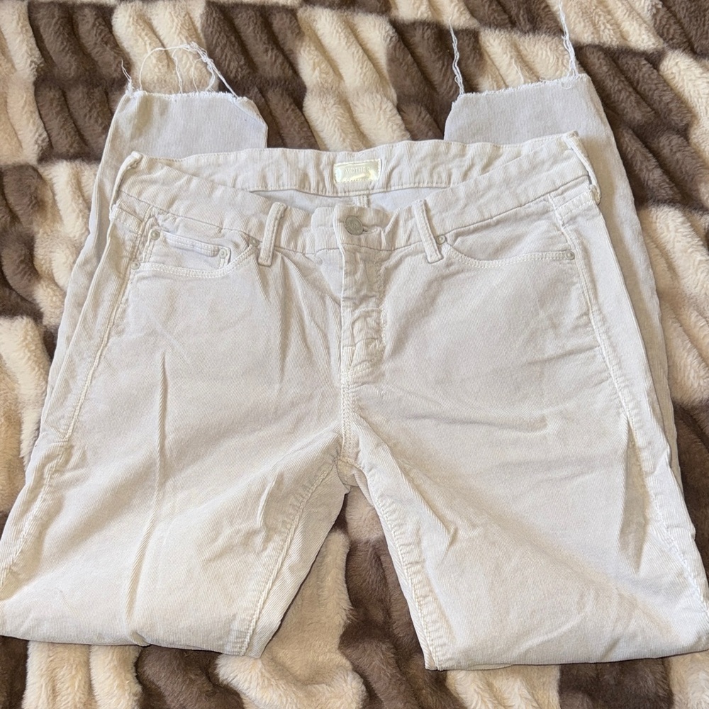 MOTHER Women's Off-White Skinny Jeans